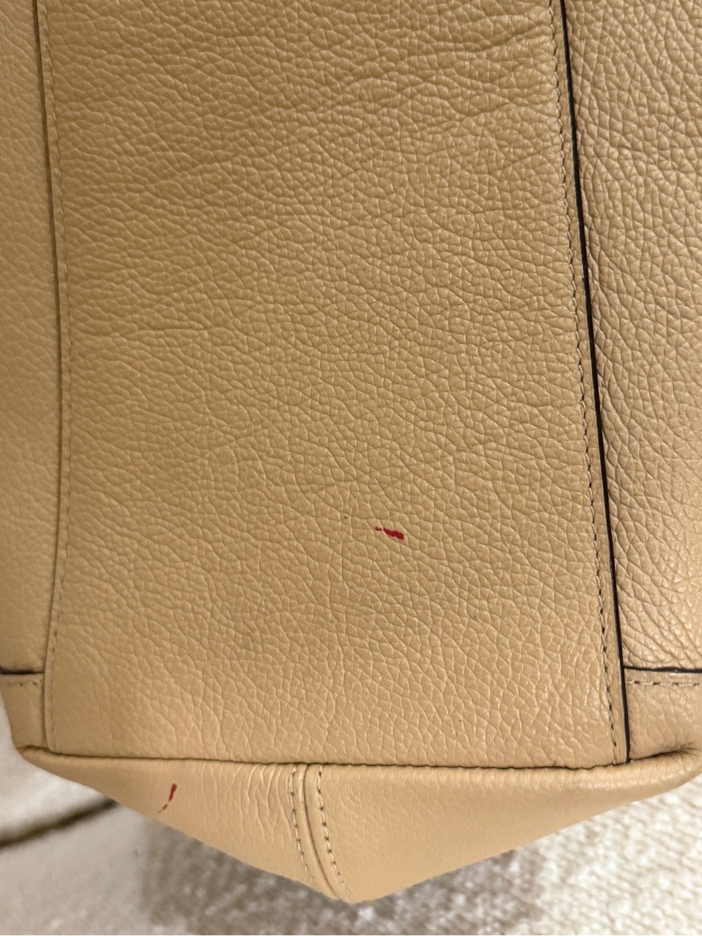 Coach Pebbled Leather Shoulder Hobo in Beige/Tan - Picture 10 of 11